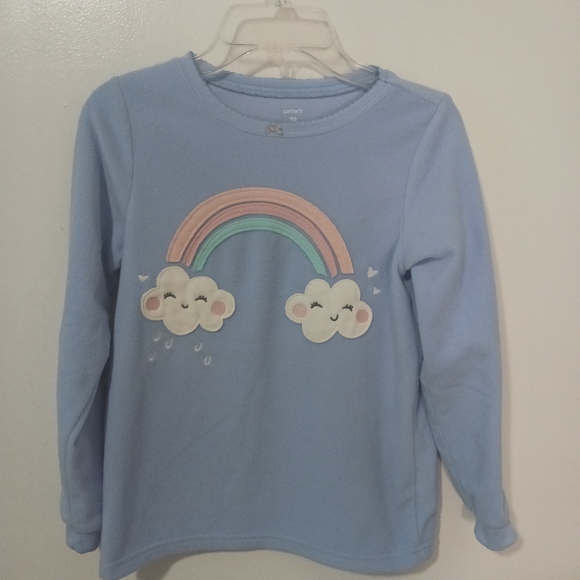 Carter's pajama set top and bottom size 10, color blue and white - Picture 2 of 7